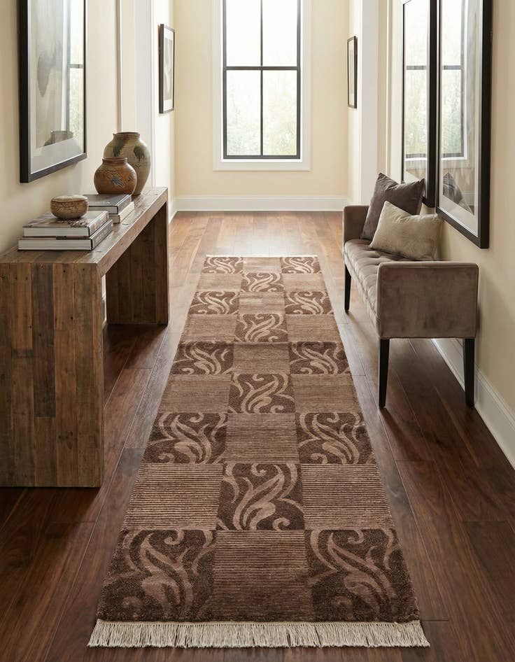 Detail image of  2' 9 x 10' 3  Hand Knotted Darya Wool Runner Rug