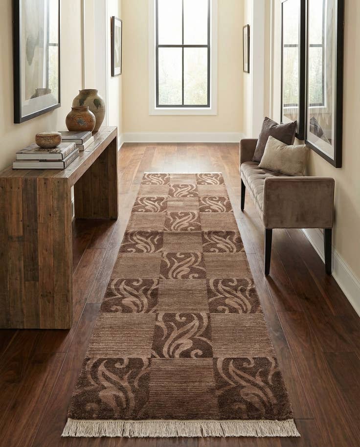 Detail image of 2' 9 x 10' 3 Hand Knotted Darya Wool Runner Rug