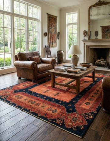 6' 8 x 9' 9 Kashkuli Rug