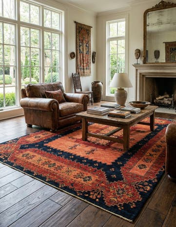 6' 8 x 9' 9 Kashkuli Rug