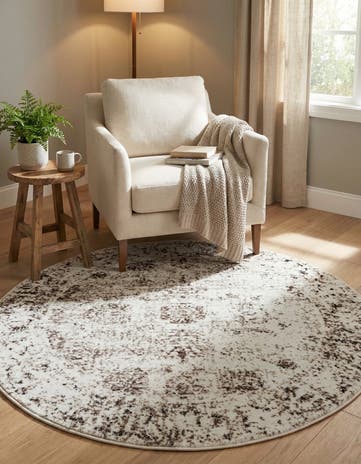 4' 1 x 4' 1 Monte Carlo Round Rug