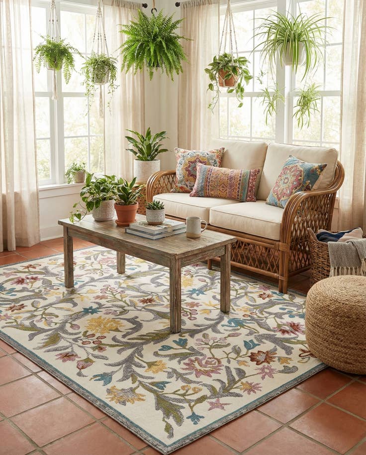 Detail image of 5' x 8' Blossom Rug