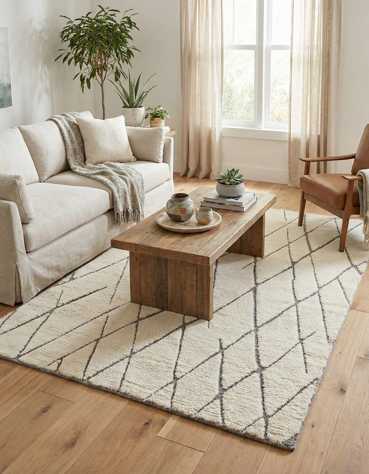 4' 1 x 6' 1 Atlas Moroccan Wool Rug
