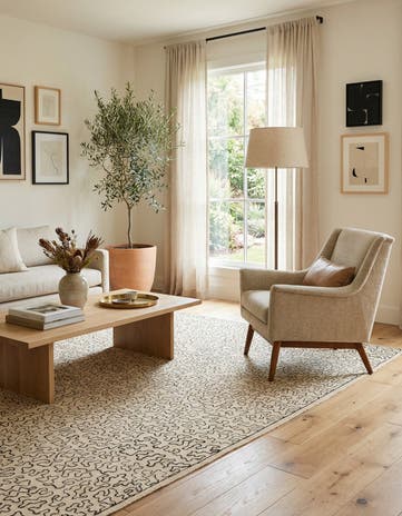 4' 10 x 6' Hand Woven Kilim Modern Wool Rug