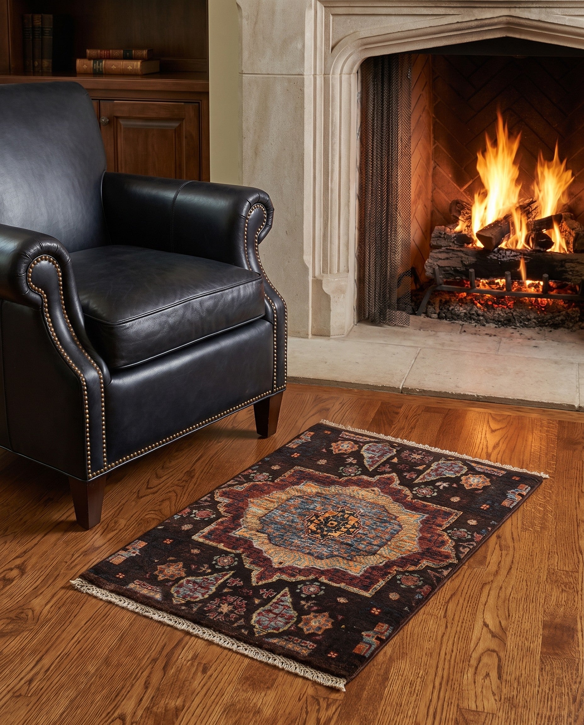 2' x 3' Hand Knotted Mamluk Ziegler Rug