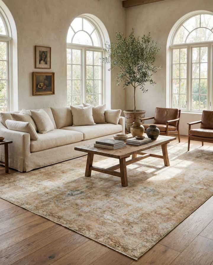 7' 3 x 10' 7 Hand Knotted Ultra Vintage Persian Wool Rug
