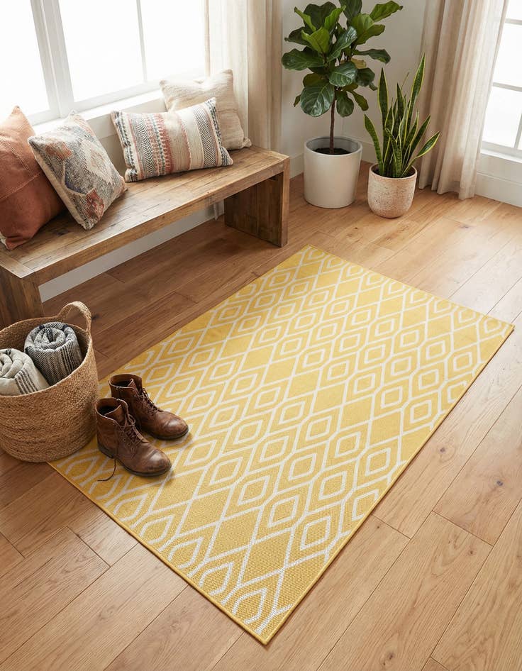 Detail image of 1' 4 x 1' 4  Washable Jill Zarin Turks and Caicos Indoor / Outdoor Sample Rug