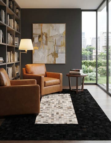 5' x 7' 11 Cowhide - Patchwork Rug