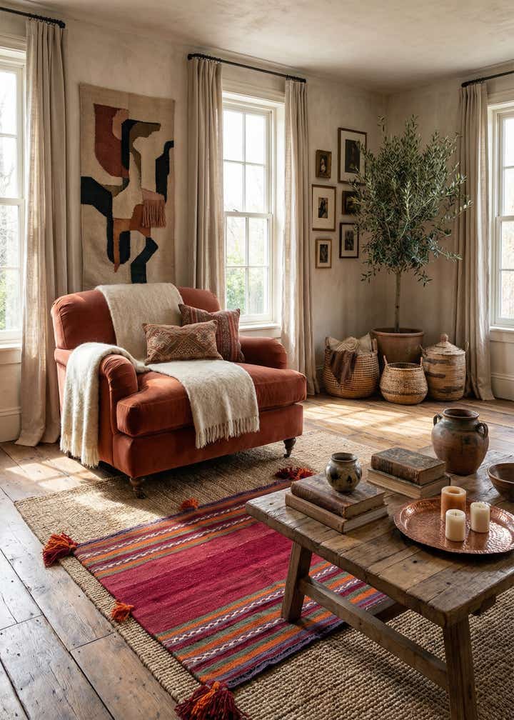 3' 7 x 3' 8 Hand Woven Kilim Afghan Wool Square Rug