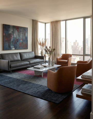 6' 1 x 8' 3 Hand Knotted Modern Farona Wool Rug