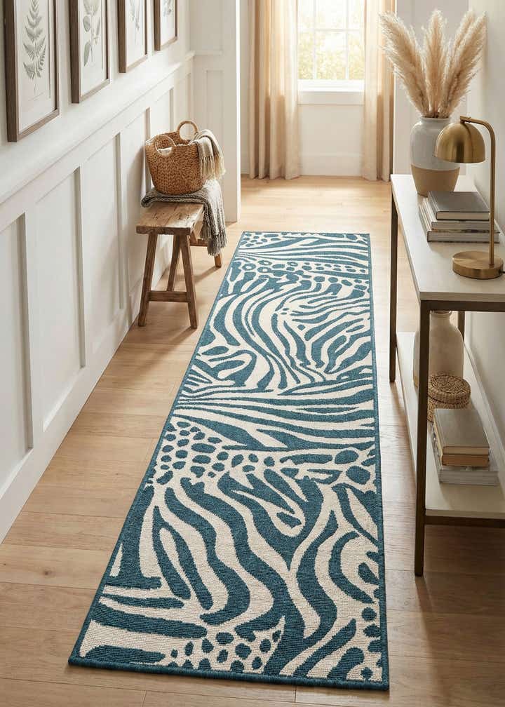 2' x 8' Easy-Clean Safari Indoor / Outdoor Runner Rug