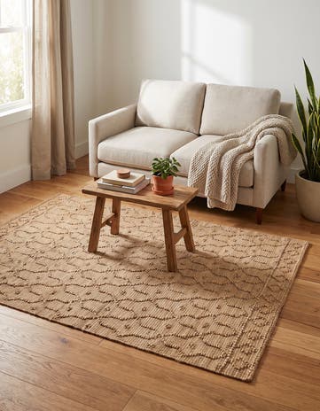 Natural Hand Woven Larsa Jute Rug