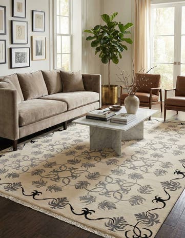 7' 10 x 9' 10 Hand Knotted Darya Wool Rug