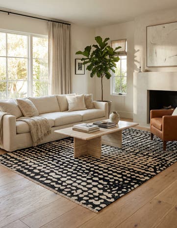 6' 4 x 10' 5 Hand Knotted Darya Wool Rug