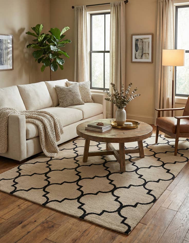 Detail image of 5' x 7' 10 Luna Wool Rug