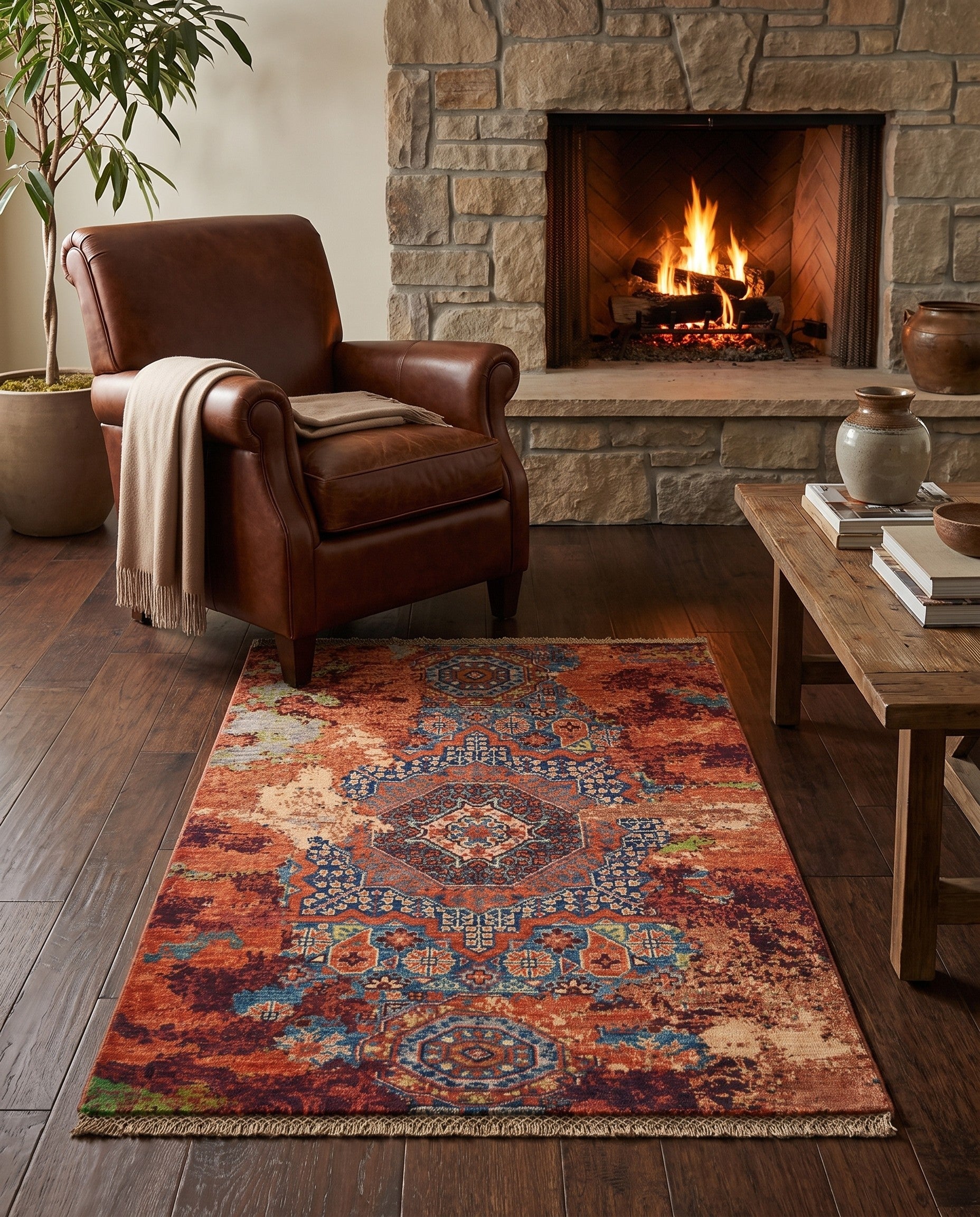 2' 10 x 4' Hand Knotted Mamluk Ziegler Rug