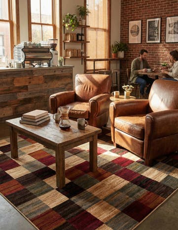 10' x 10' Coffee Shop Square Rug