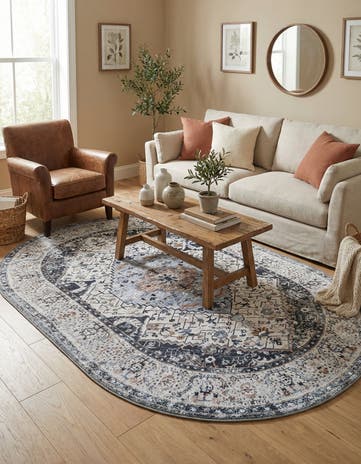 6' 1 x 9' Yara Oval Rug