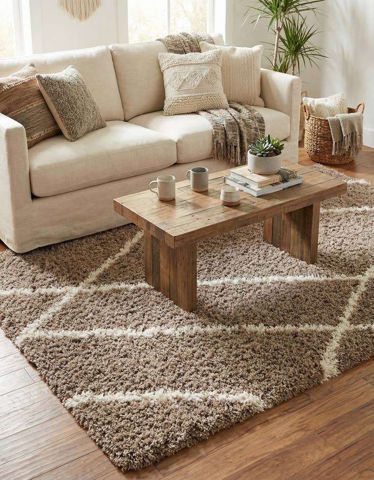 Detail image of  5' x 8' Infinity Shag Rug