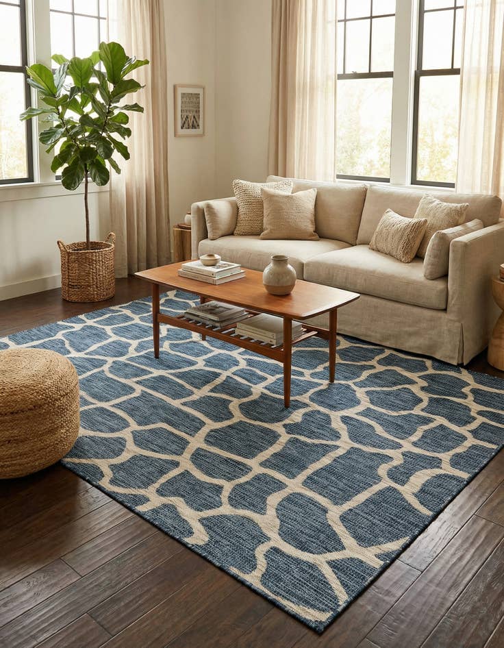 Detail image of 6' x 9'  Washable Safari Indoor / Outdoor Rug