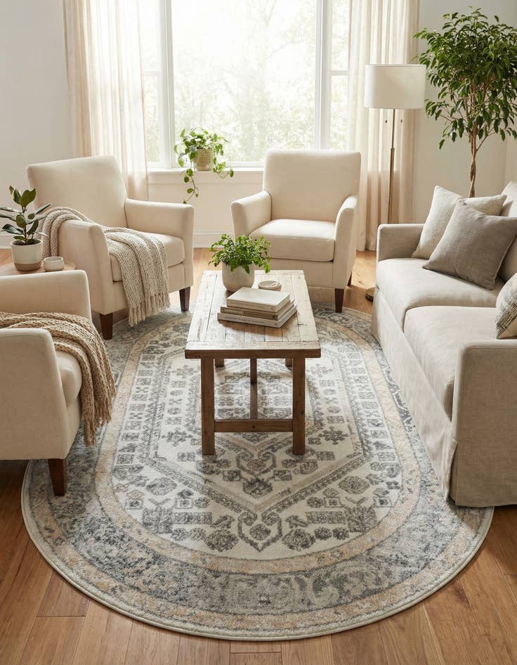 Detail image of  5' x 8' Aurelia Oval Rug