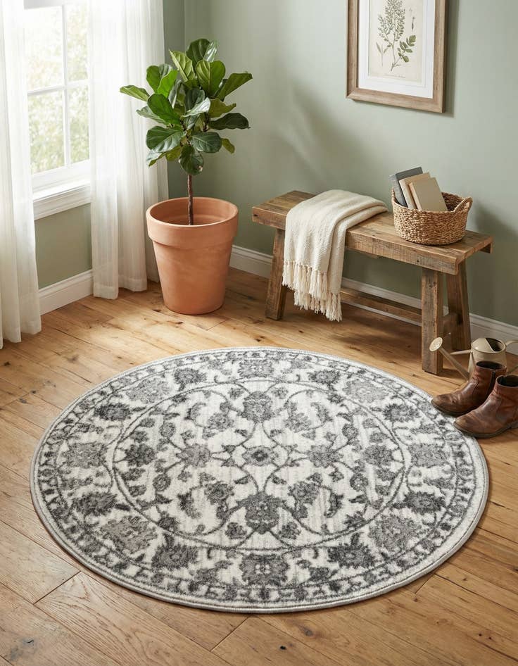 Detail image of  3' 3 x 3' 3 Boston Round Rug