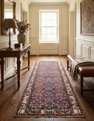 3' 3 x 9' 5 Hamedan Runner Rug
