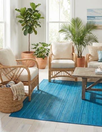 5' 3 x 7' 10 Bamboo Rug