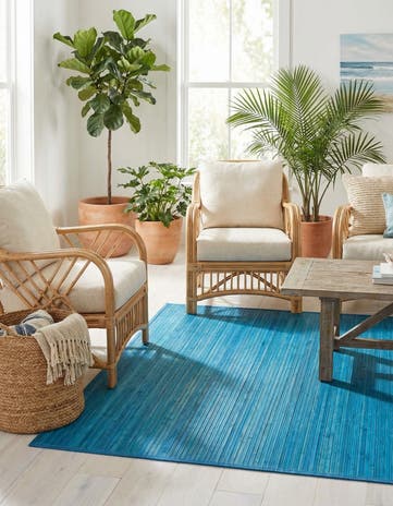 5' 3 x 7' 10 Bamboo Rug