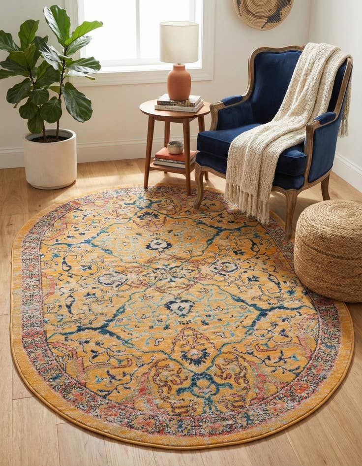 Detail image of 4' x 6' Lola Oval Rug