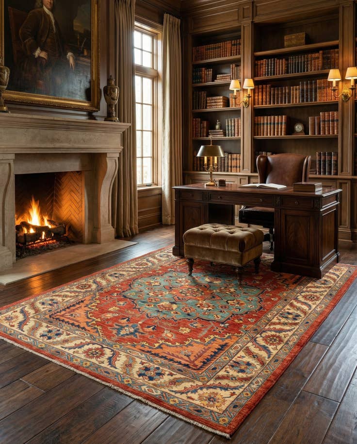 Detail image of 5' 10 x 8' 3 Sara Wool Rug