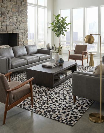5' 1 x 7' 11 Cowhide - Patchwork Rug