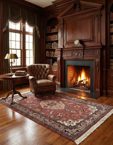 3' 2 x 5' 3 Hand Knotted Lahour Wool Rug