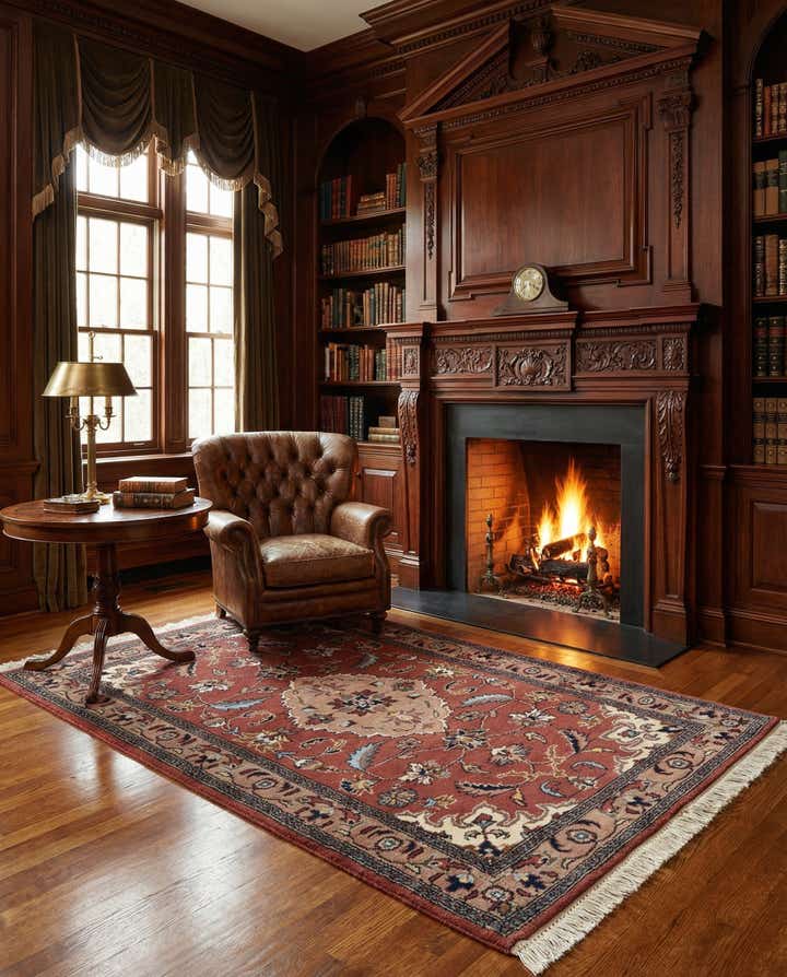 3' 2 x 5' 3 Hand Knotted Lahour Wool Rug