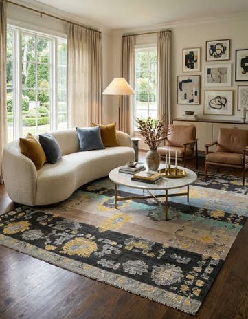 8' 2 x 10' 7 Hand Knotted Darya Wool Rug