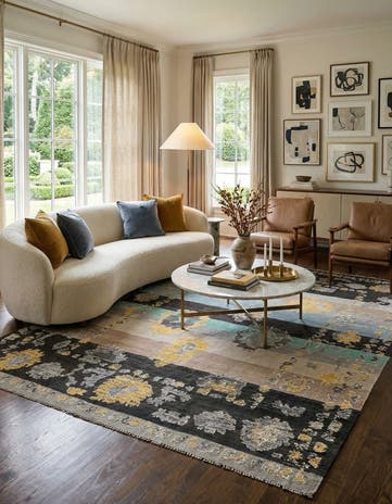 8' 2 x 10' 7 Hand Knotted Darya Wool Rug