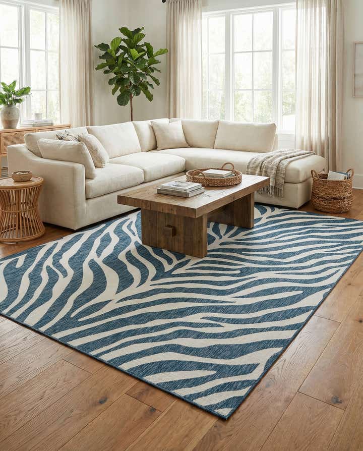 7' 10 x 11' Easy-Clean Safari Indoor / Outdoor Rug