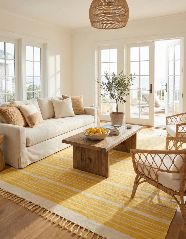 Detail image of 10' x 14' 1  Hand Woven Chindi Cotton Rug