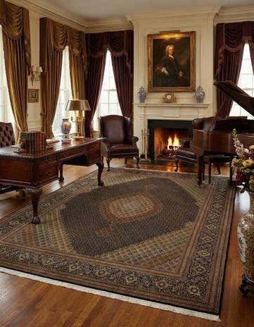 10' x 13' 6 Tabriz Mahi Rug