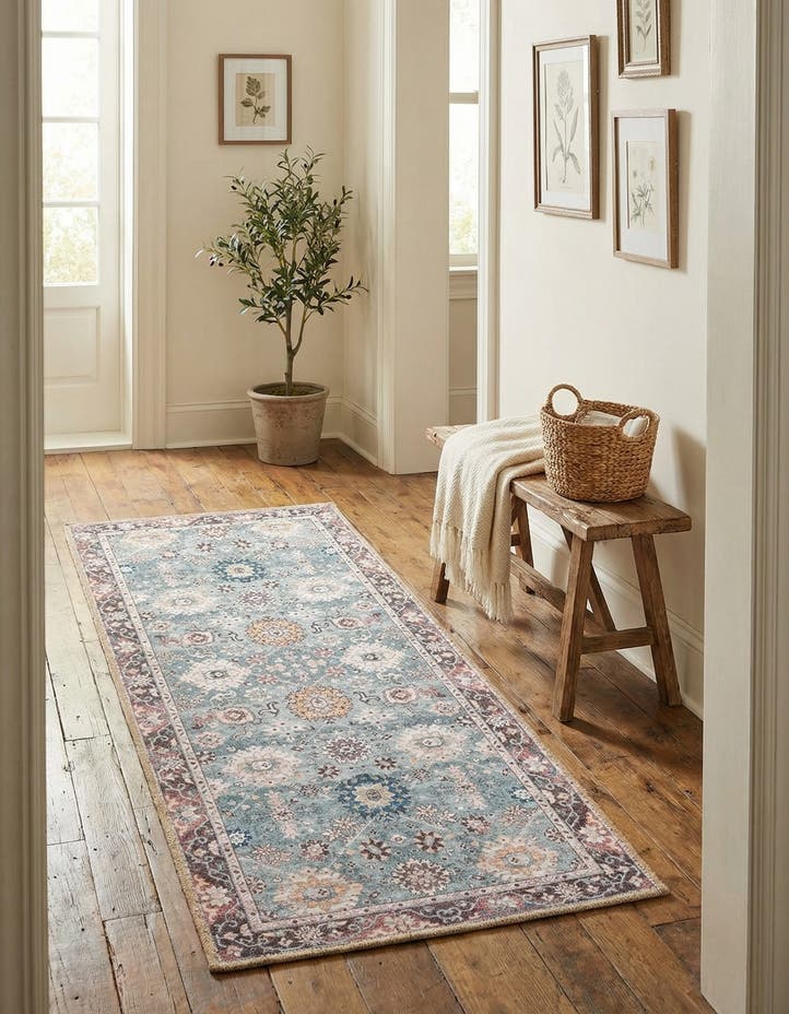 2' x 5' 1 Washable Timeless Runner Rug