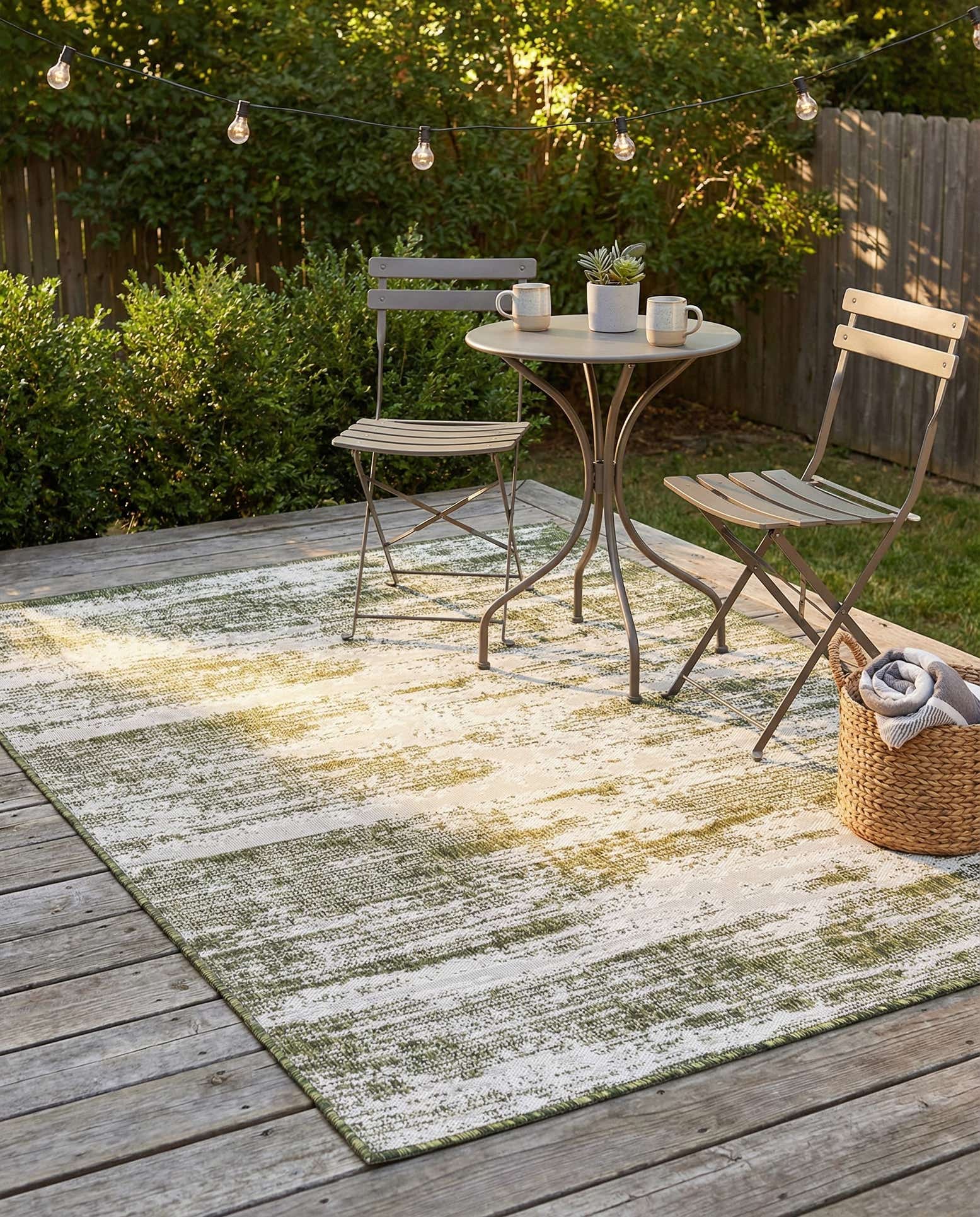 4' x 6' Easy-Clean Modern Indoor / Outdoor Rug