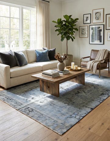 5' 4 x 8' 7 Hand Knotted Ultra Vintage Persian Wool Rug