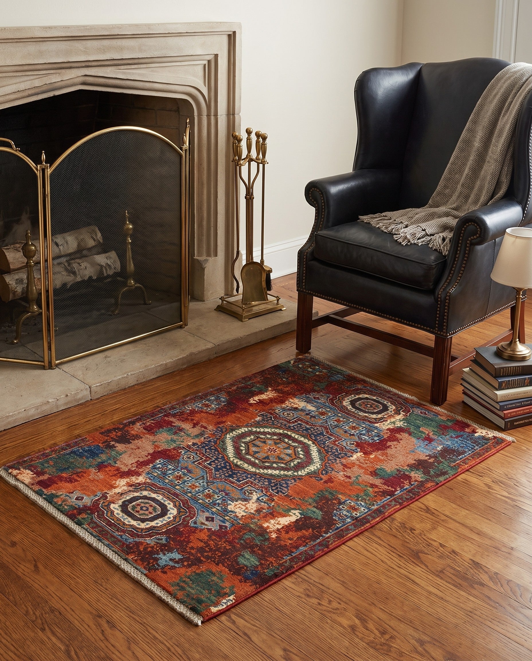 2' 9 x 4' 3 Hand Knotted Mamluk Ziegler Rug