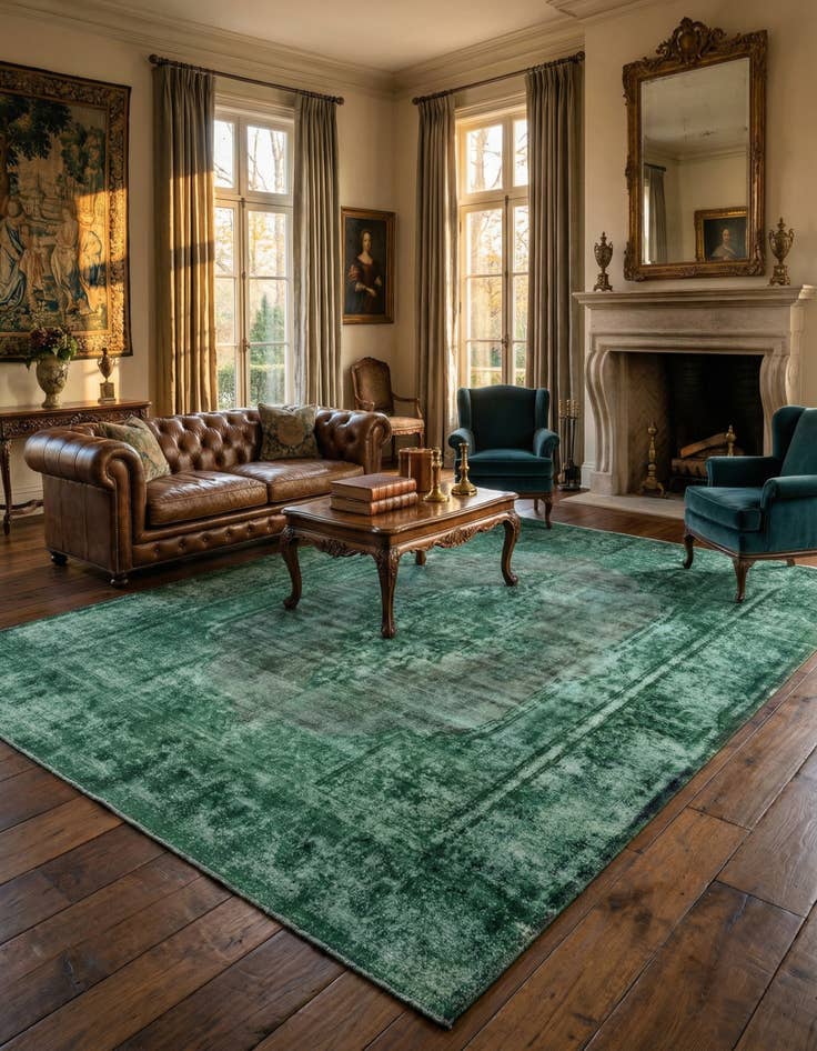 Detail image of 10' x 13' 7 Vintage Royal Wool Rug