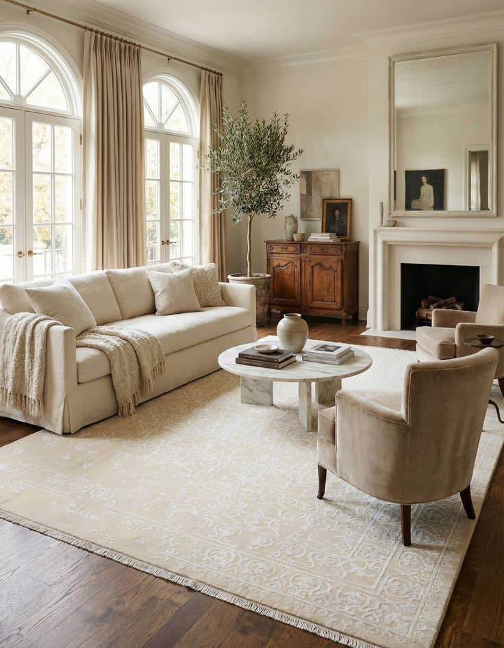 Detail image of  8' 2 x 11' 7  Hand Knotted Darya Wool Rug