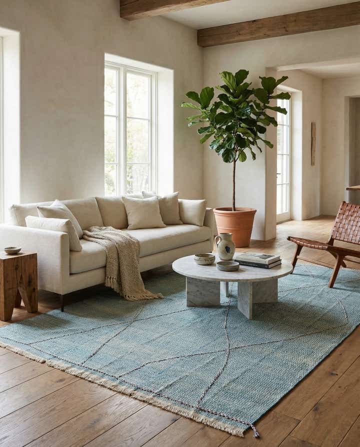 9' 10 x 14' 10 Hand Knotted Moroccan Wool Rug