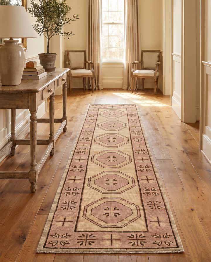 2' 9 x 10' 4 Hand Knotted Oushak Wool Runner Rug