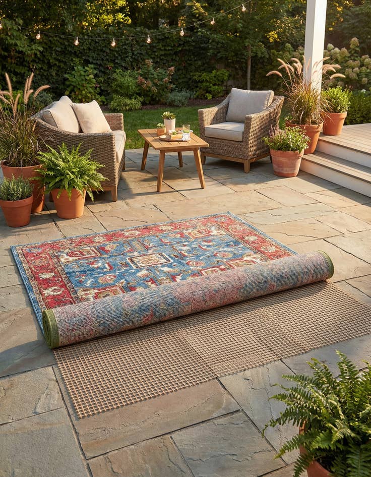 Detail image of 6' x 6' Square Outdoor Rug Pad