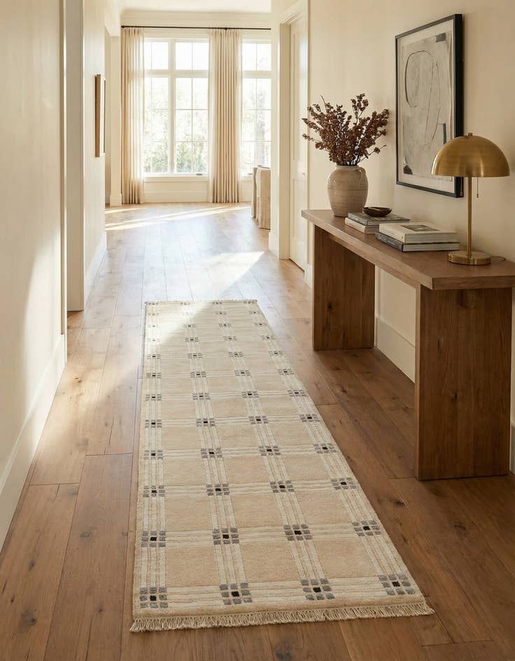 Detail image of 2' 7 x 12' 10  Hand Knotted Darya Wool Runner Rug