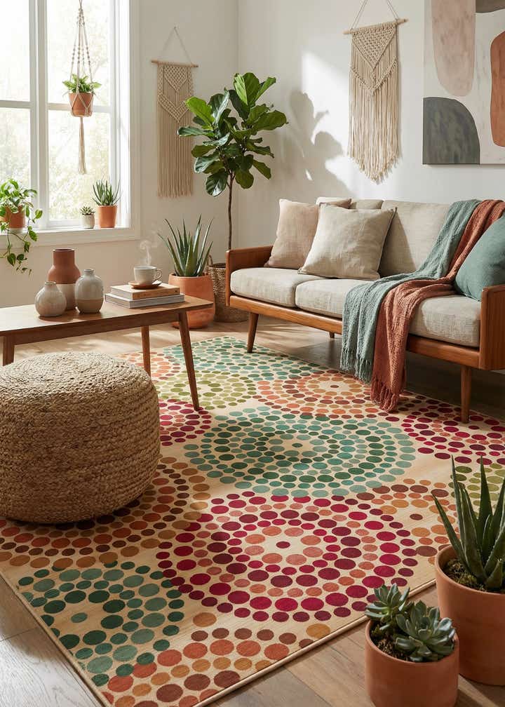 10' x 12' 2 Easy-Clean Modern Indoor / Outdoor Rug